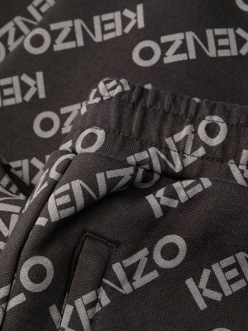 Grey Logo Print Track Pants