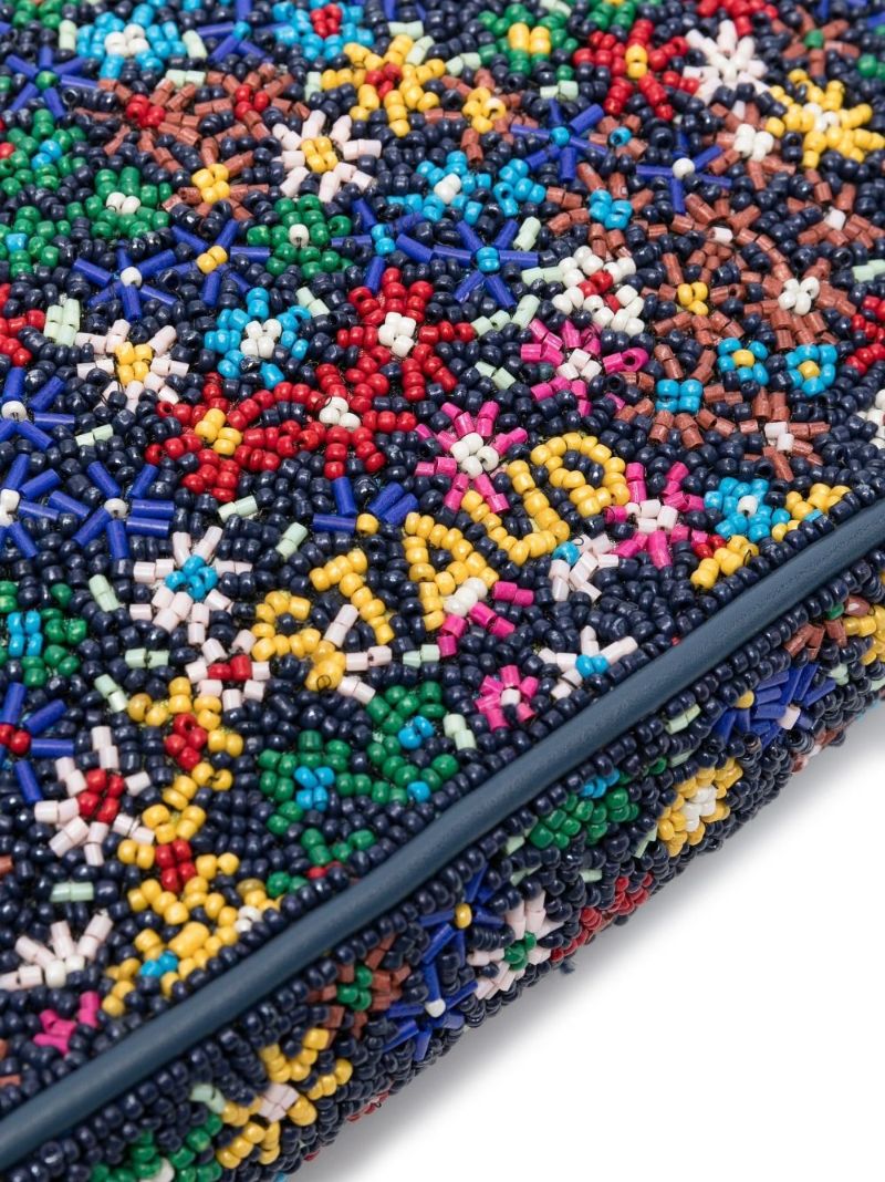 Blue Tommy Beaded Shoulder Bag