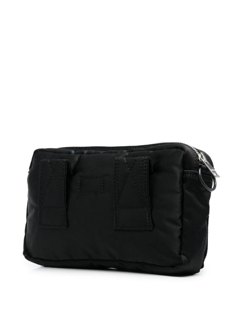 Black Logo Patch Shoulder Bag