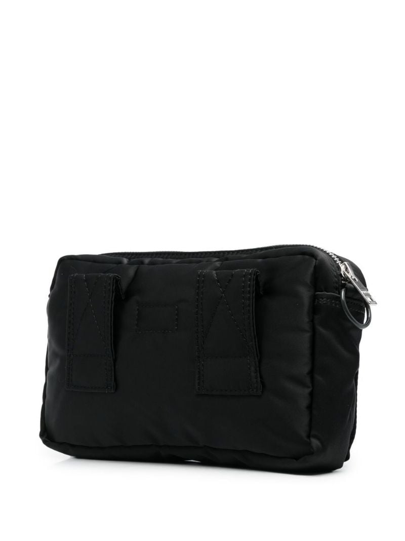 Black Logo Patch Shoulder Bag