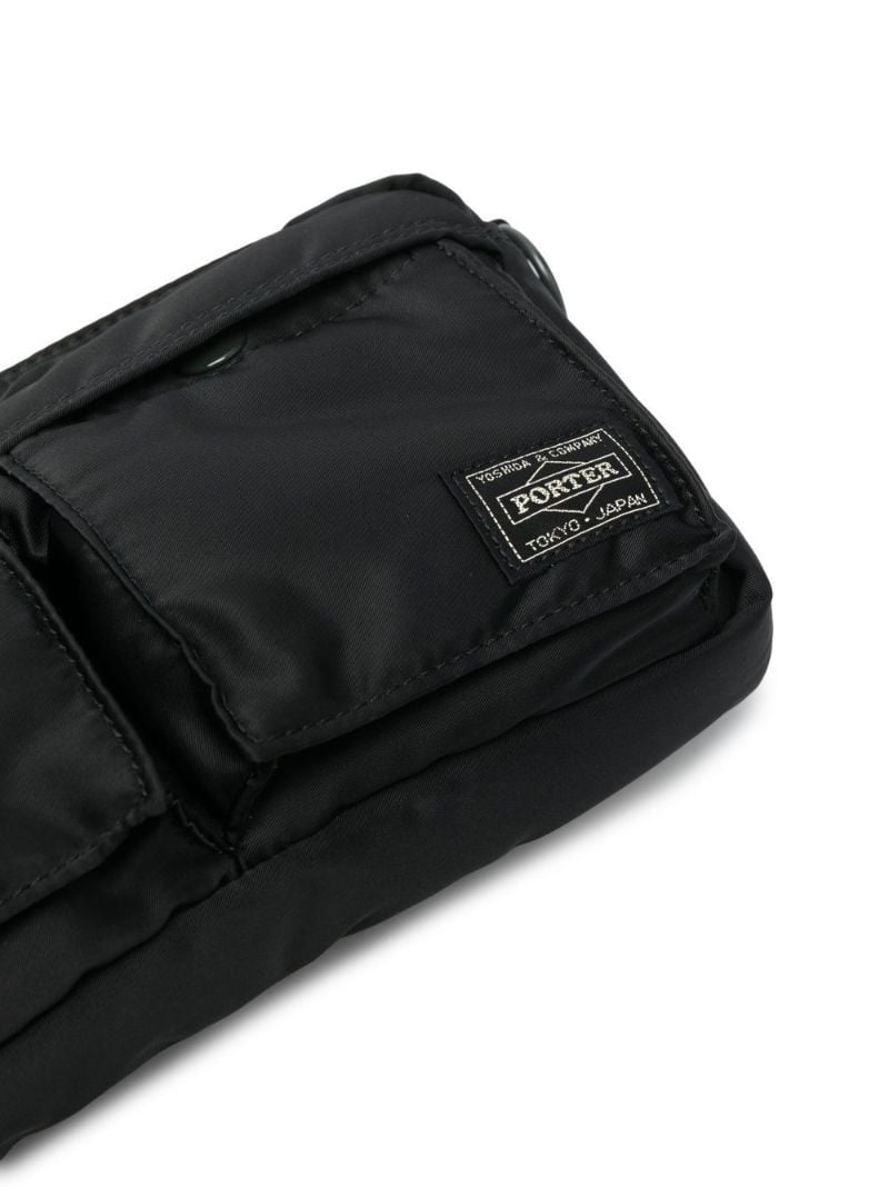 Black Logo Patch Shoulder Bag