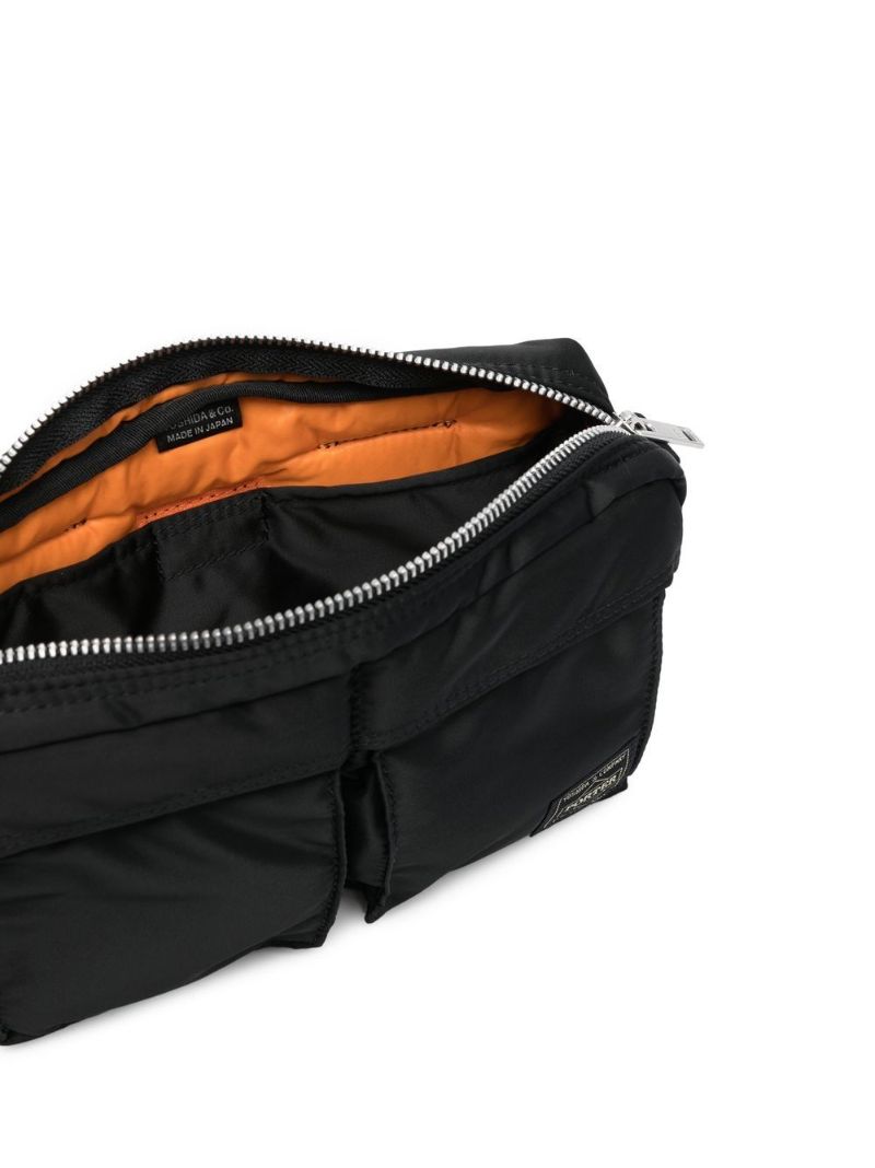Black Logo Patch Shoulder Bag