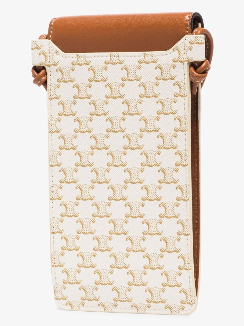 Triomphe Monogram-pattern Phone Pouch
