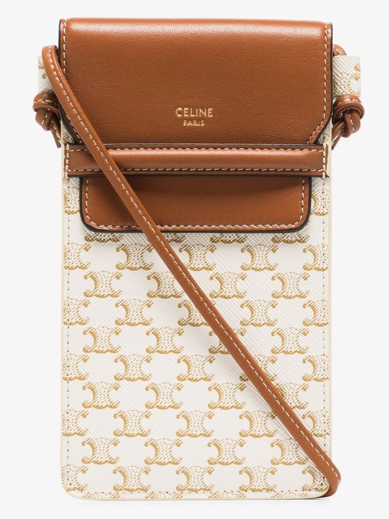 Triomphe Monogram-pattern Phone Pouch
