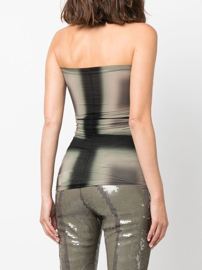 Green Cut-out Prong Top