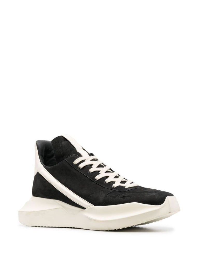 Black Geth Suede Running Sneakers