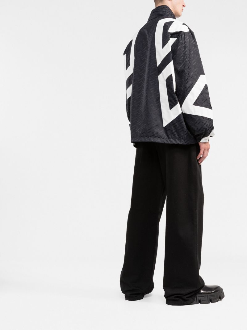 Black La Greca Windbreaker