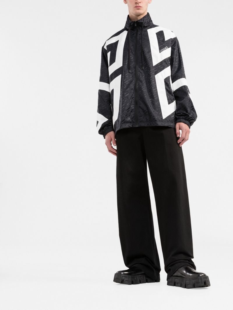 Black La Greca Windbreaker