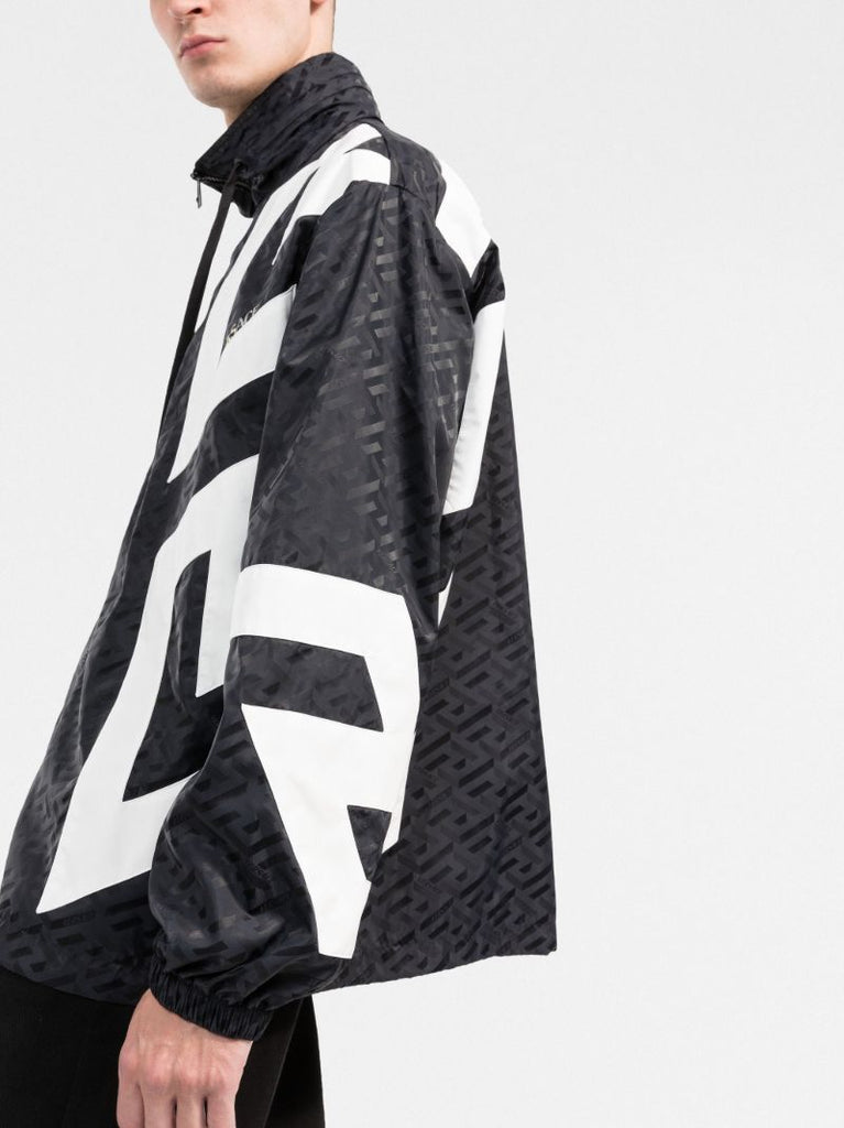 Black La Greca Windbreaker