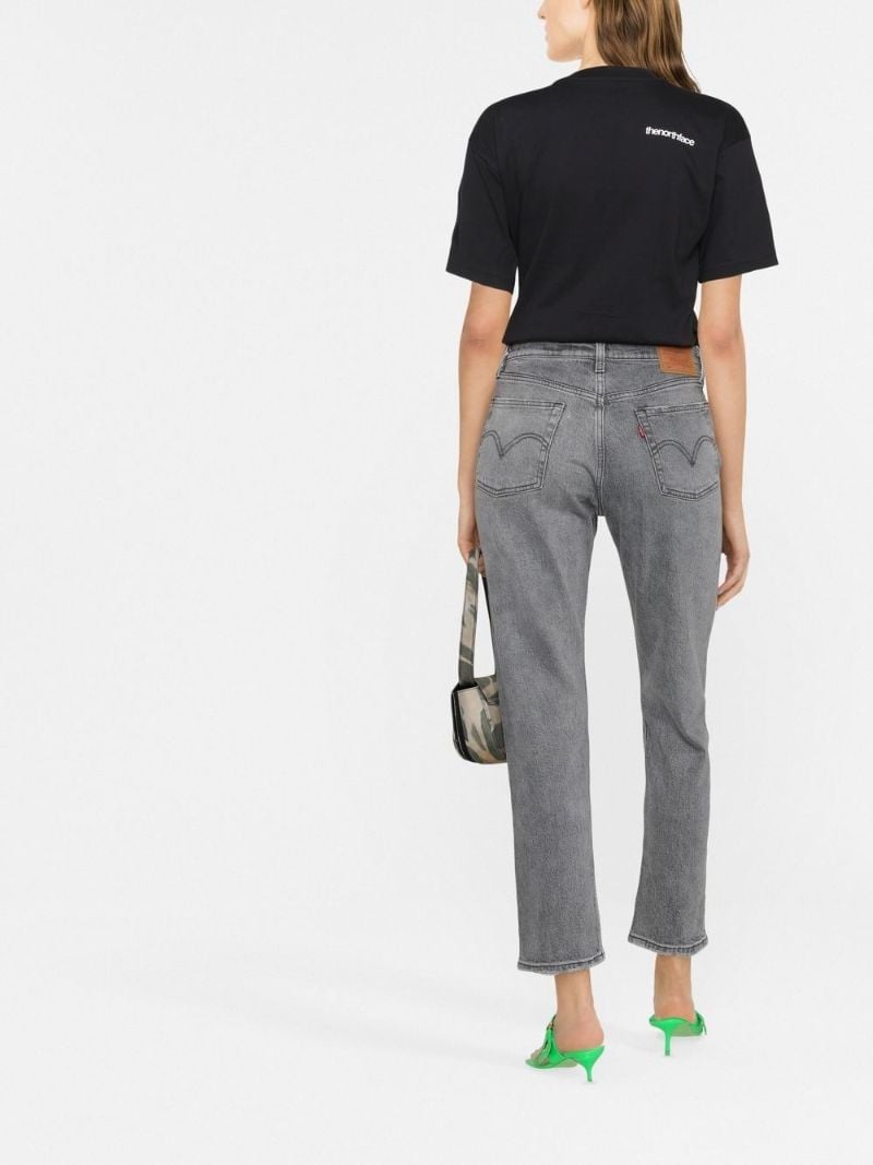 Grey 501 Cropped Jeans