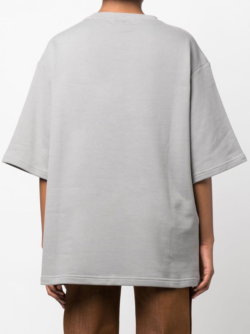 Grey Floral Print T-shirt