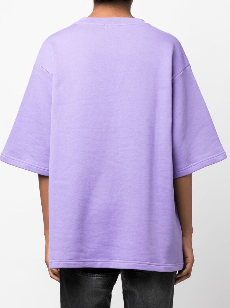 Purple Floral Print T-shirt