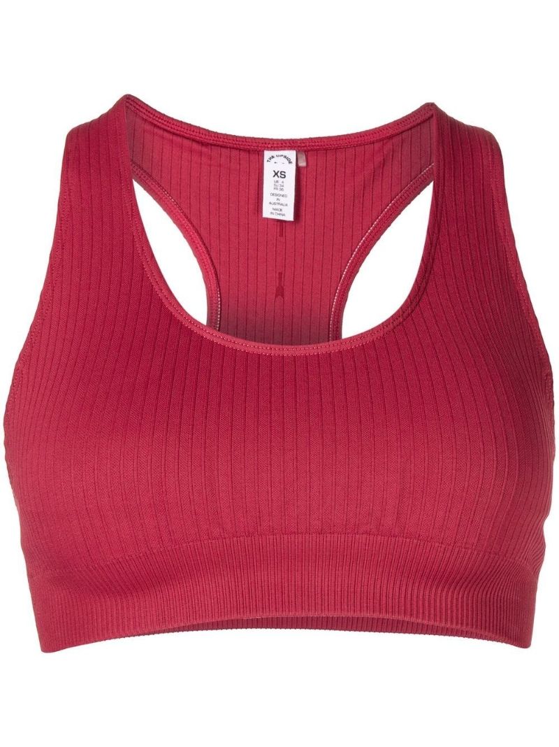 Red Anna Seamless Sports Bra