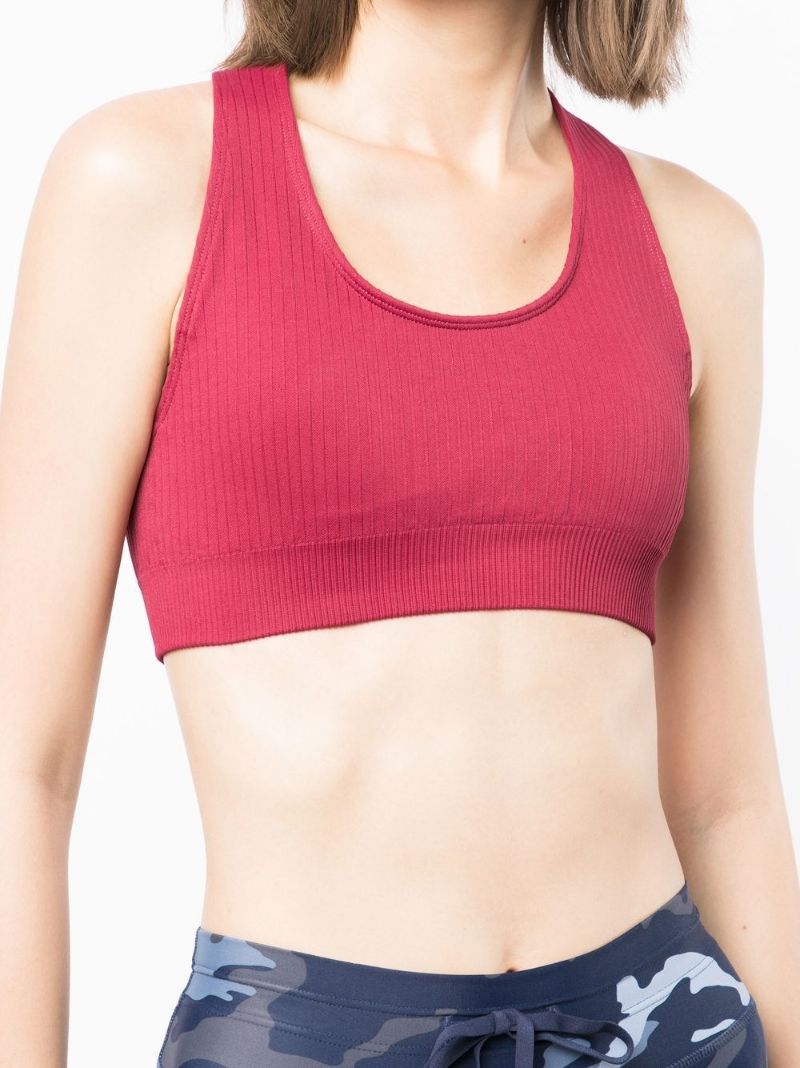 Red Anna Seamless Sports Bra