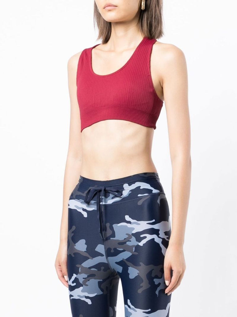 Red Anna Seamless Sports Bra