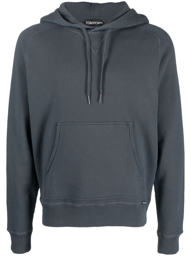 Blue Cotton Hoodie