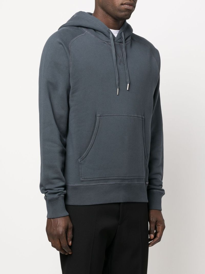Blue Cotton Hoodie