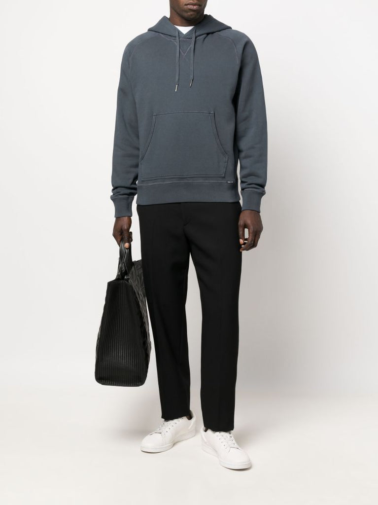 Blue Cotton Hoodie