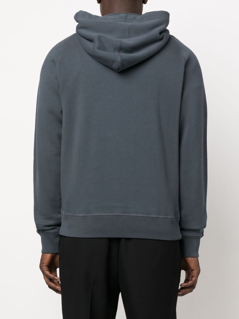 Blue Cotton Hoodie