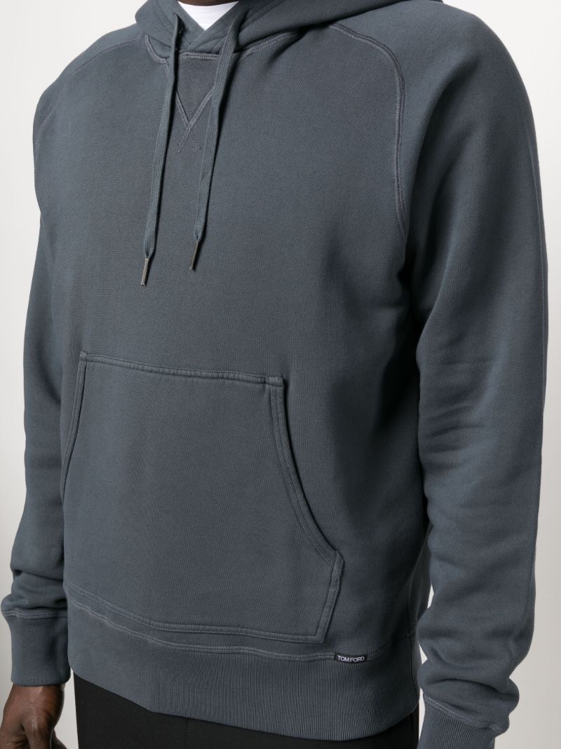 Blue Cotton Hoodie