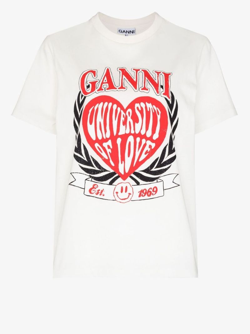 White University of Love Organic Cotton T-shirt