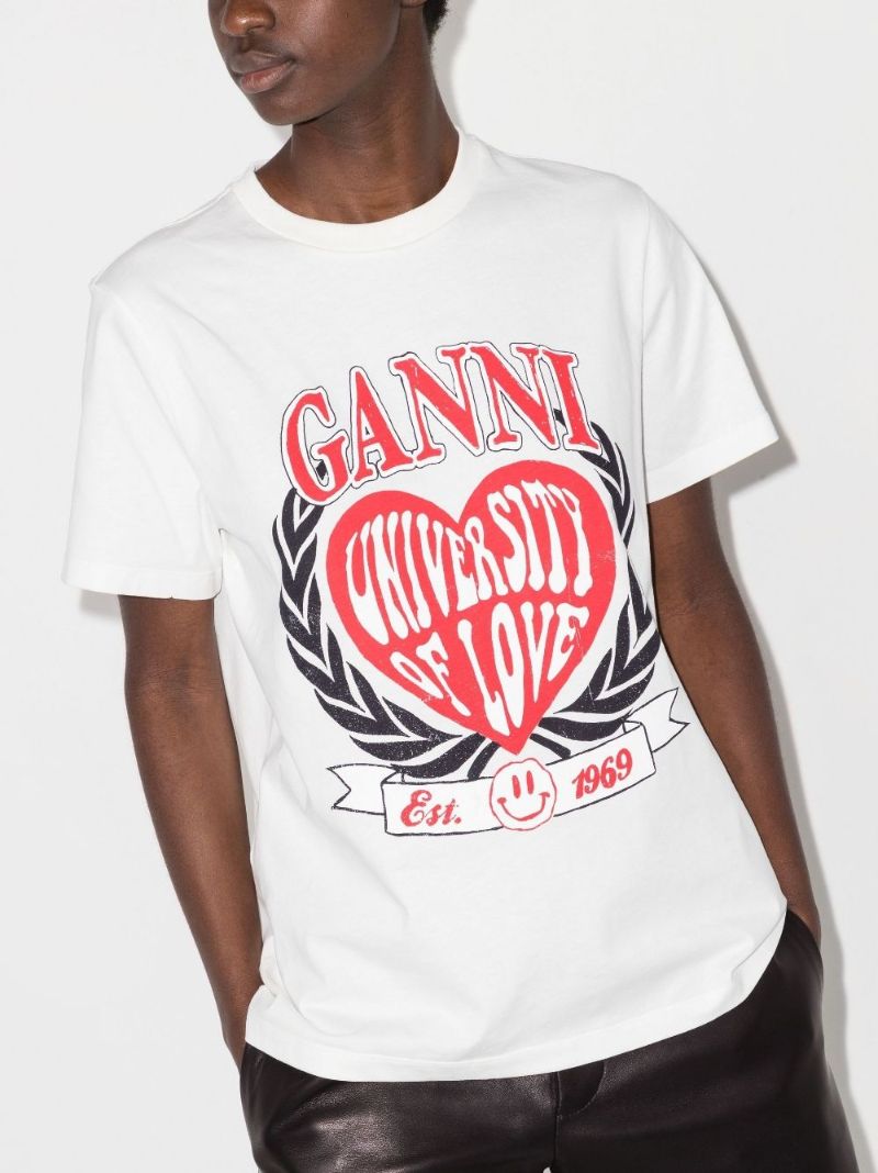 White University of Love Organic Cotton T-shirt