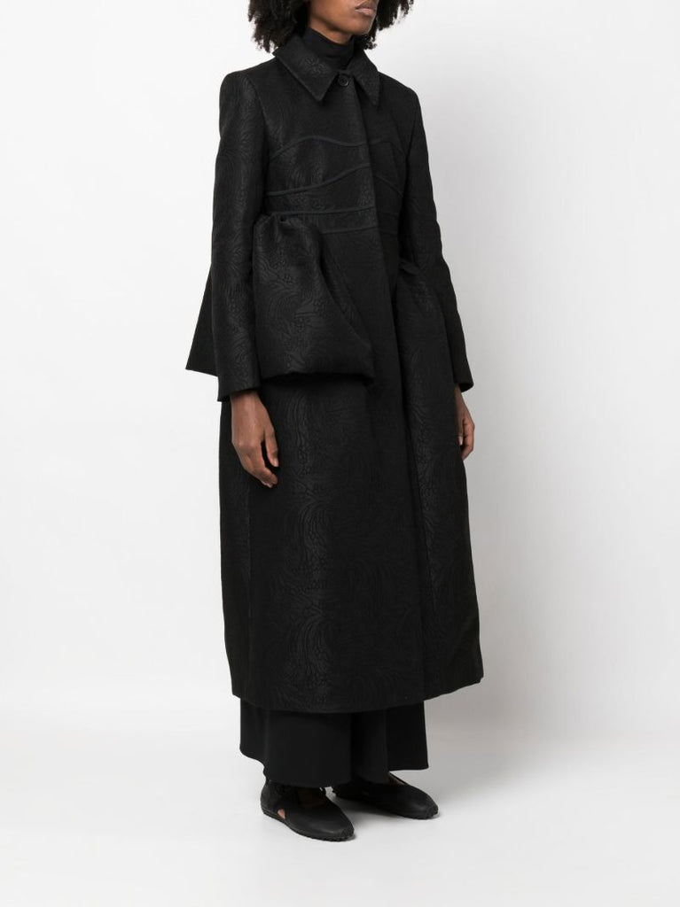 Black Single-breasted Coat