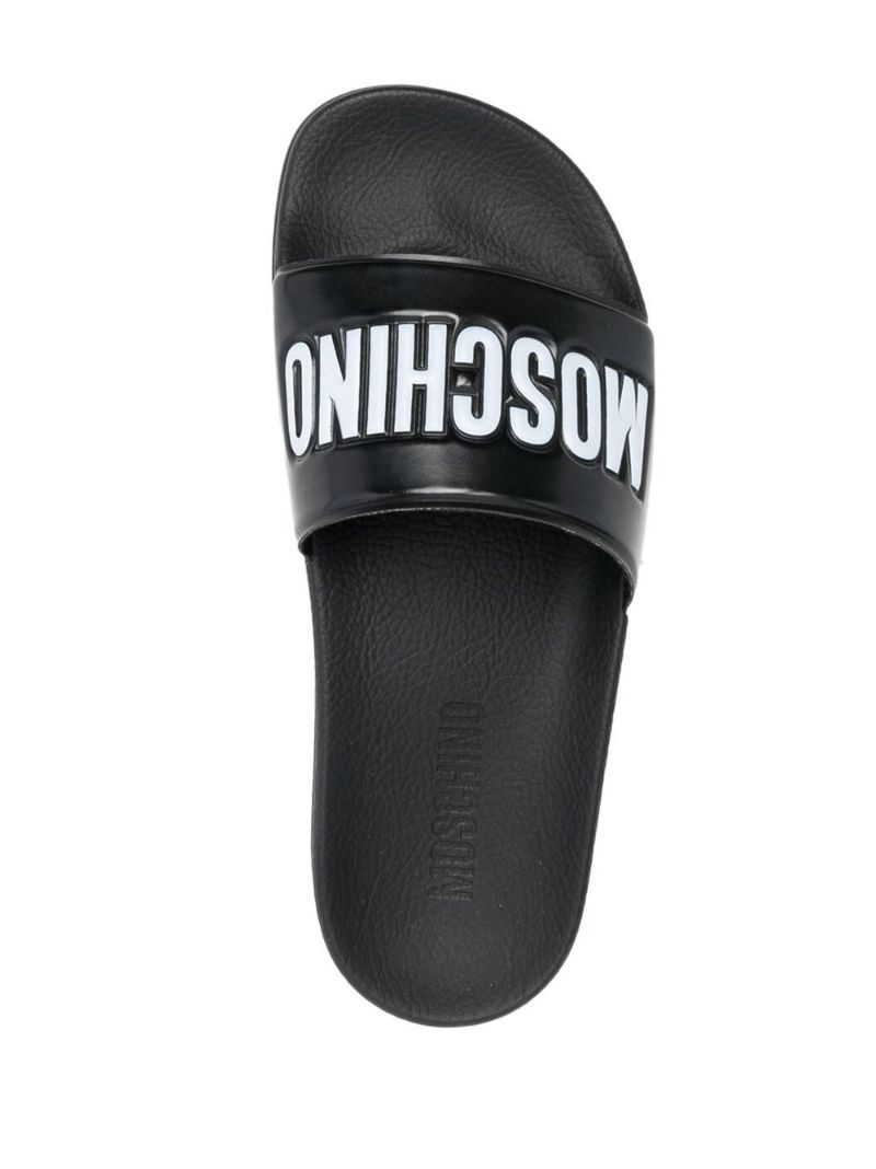 Black Logo Pool Slides