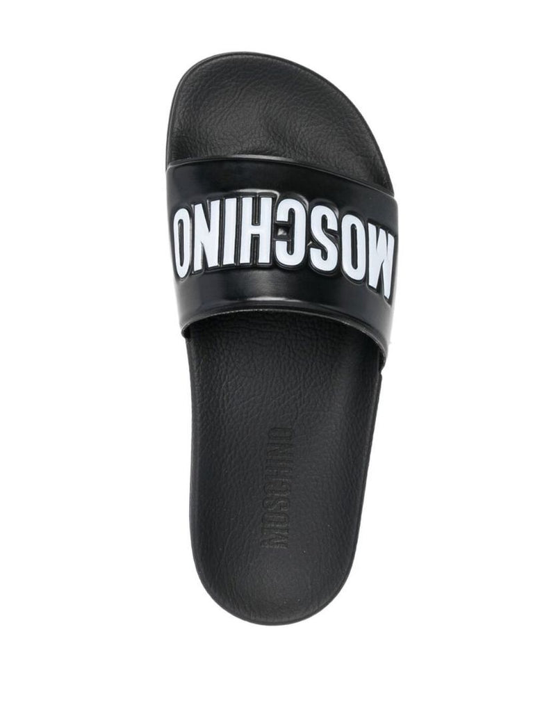 Black Logo Pool Slides