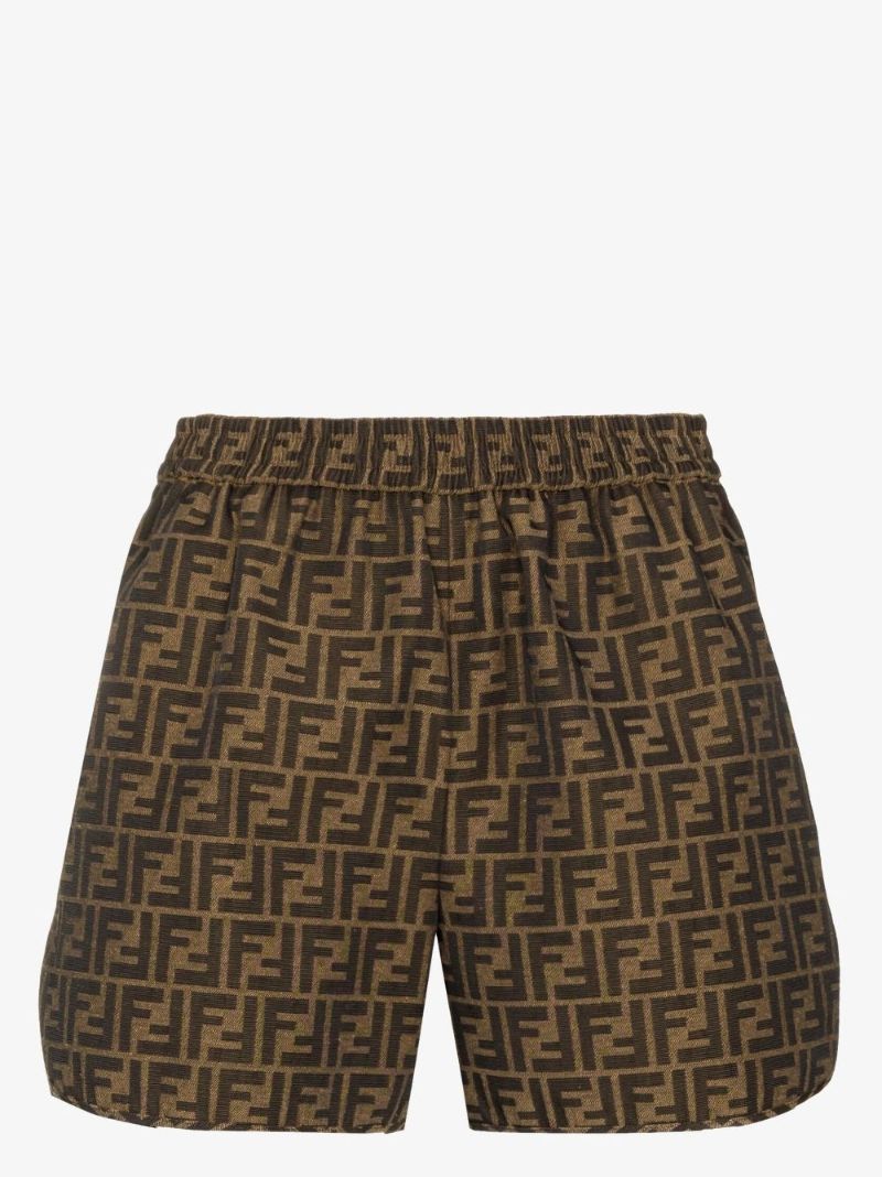 Brown Ff Shorts