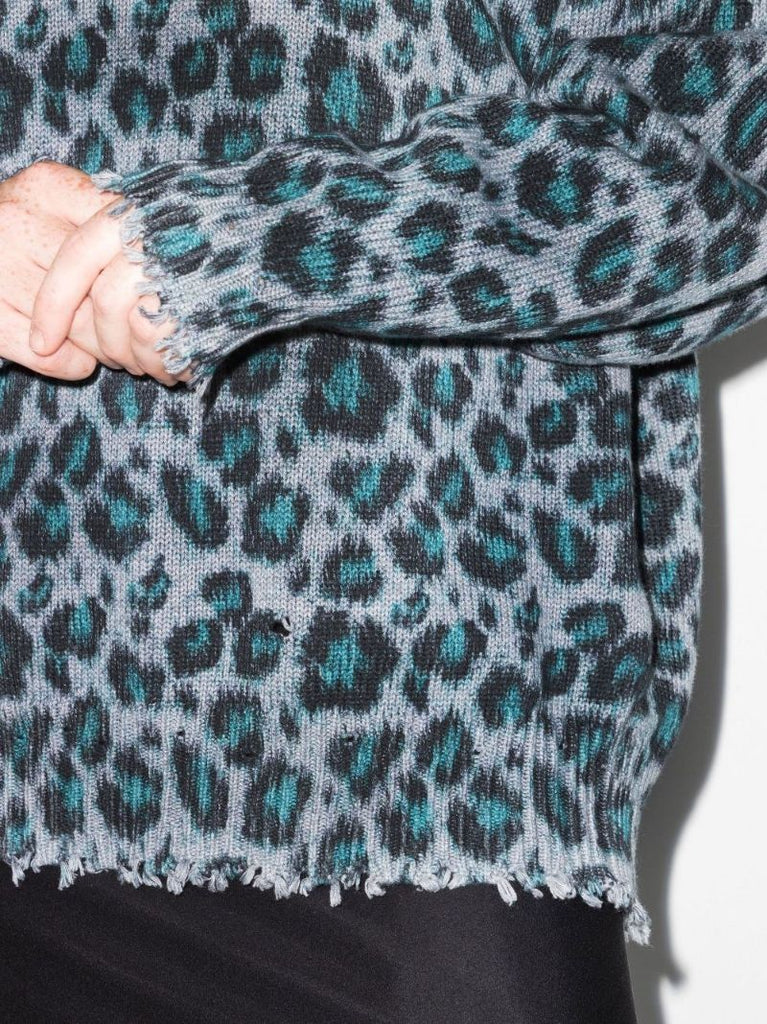 Blue Oversized Cotton Sweater