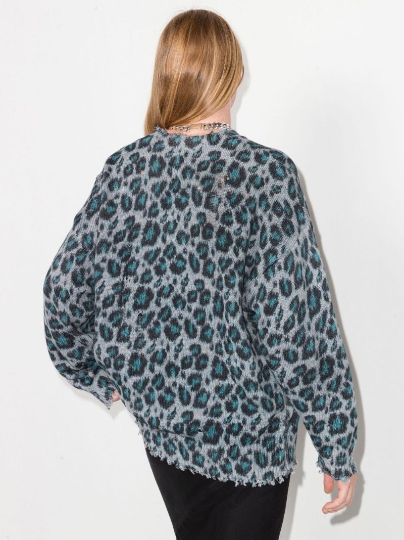 Blue Oversized Cotton Sweater