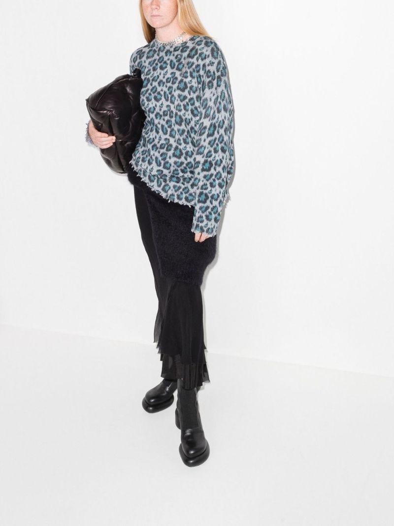 Blue Oversized Cotton Sweater