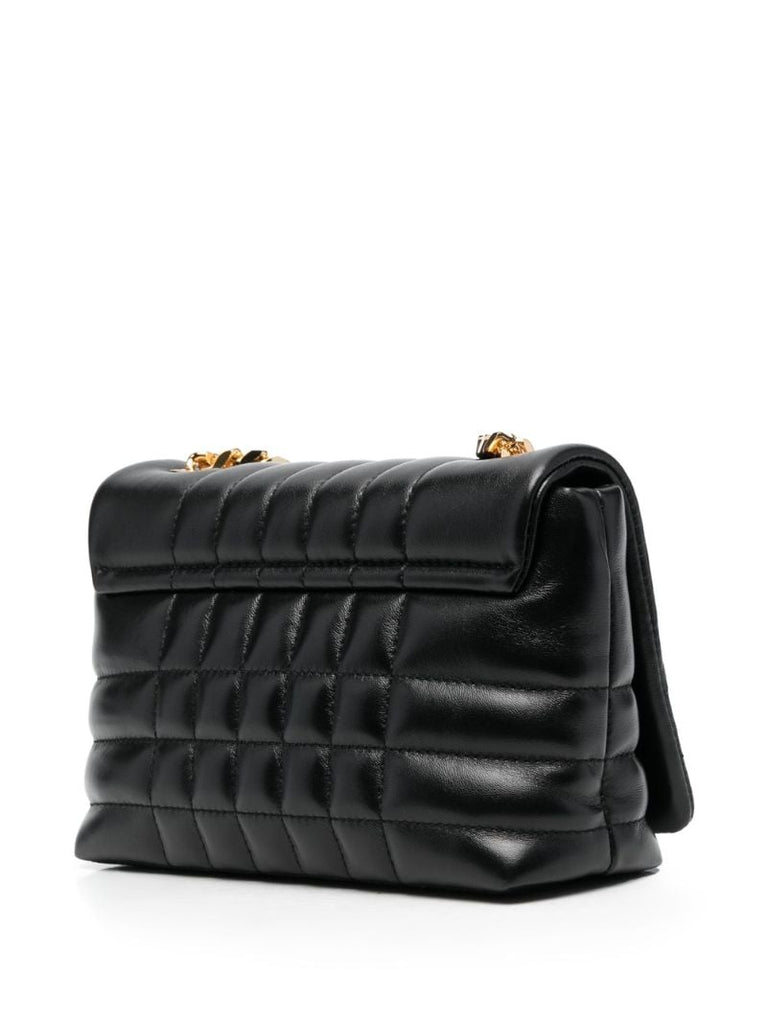 Black Lola Mini Quilted Leather Shoulder Bag
