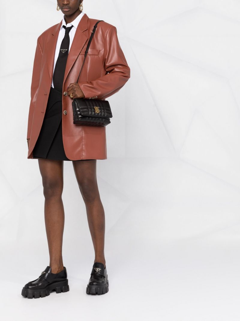 Black Lola Mini Quilted Leather Shoulder Bag