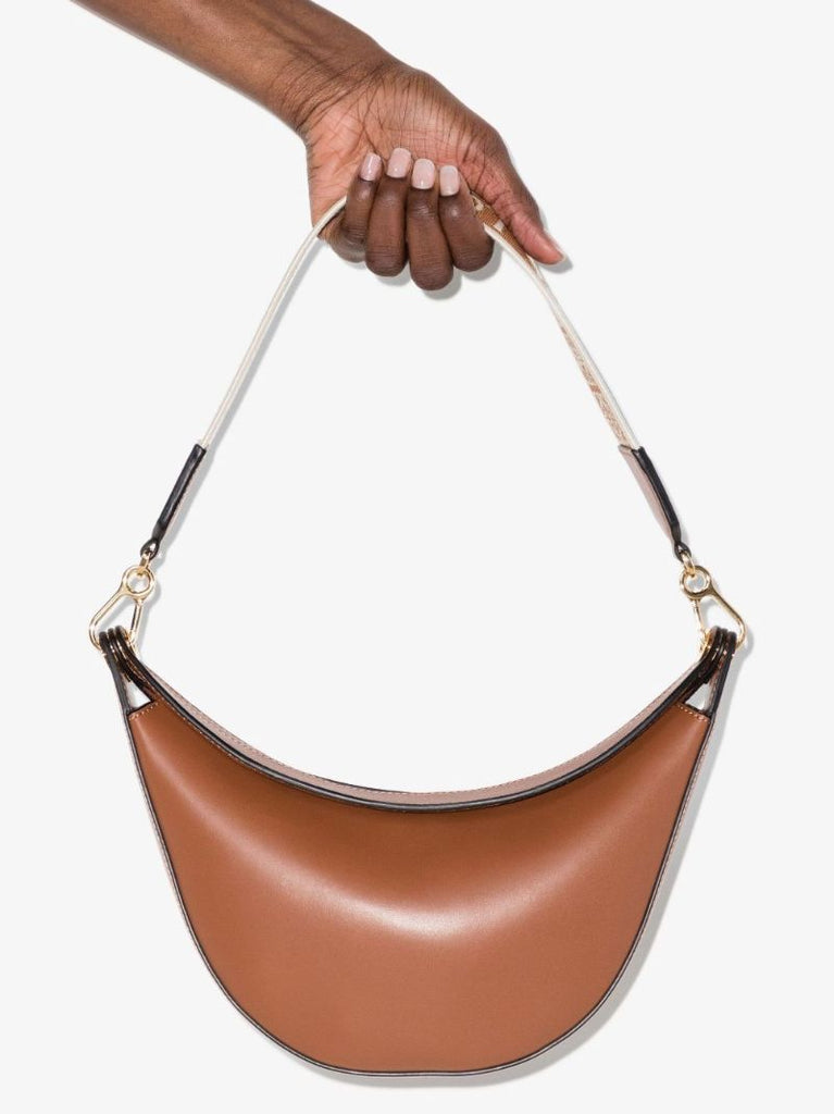 Brown Luna Small Leather Shoulder Bag