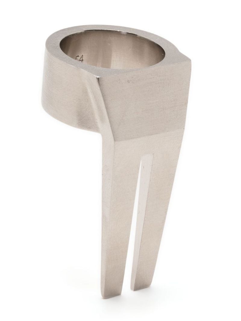Silver-tone Open Trunk Ring