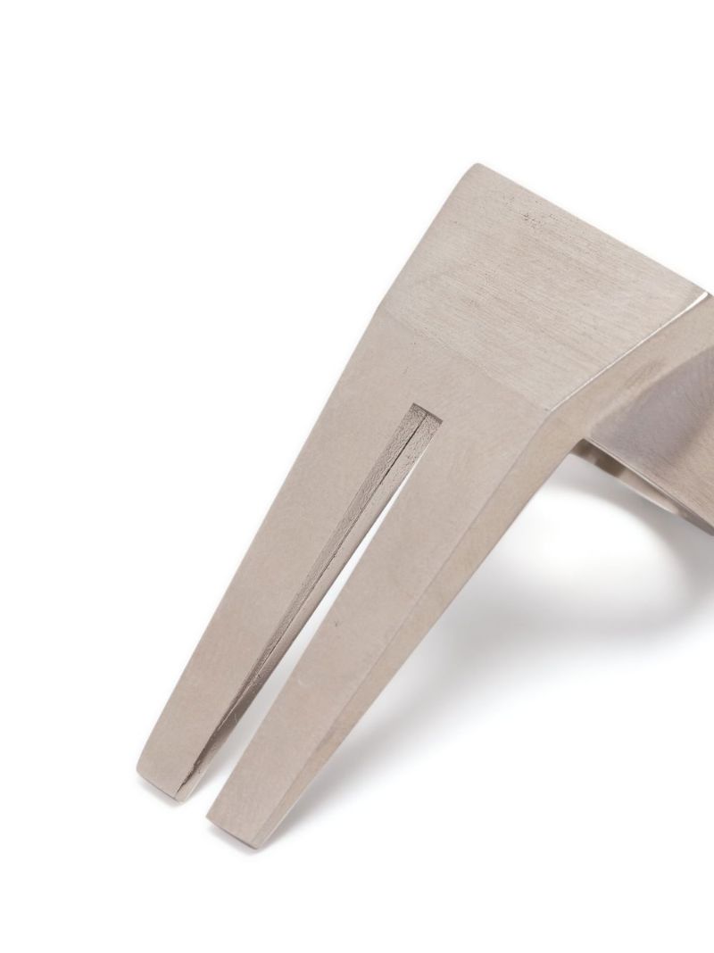 Silver-tone Open Trunk Ring