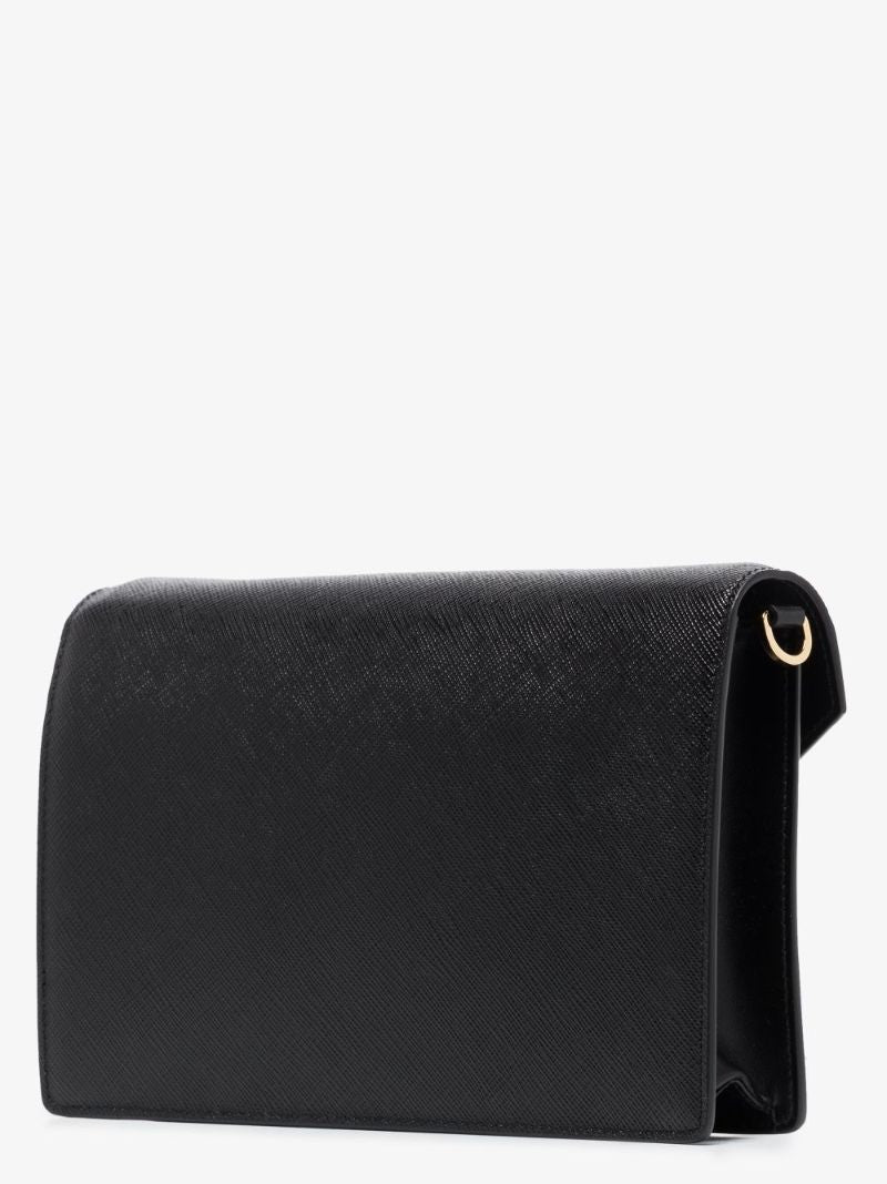 Black Saffiano Envelope Cross Body Bag