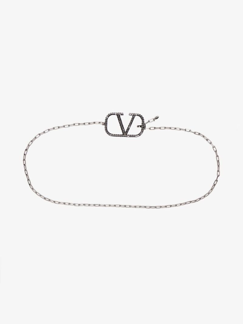 Silver-tone Vlogo Signature Chain Belt