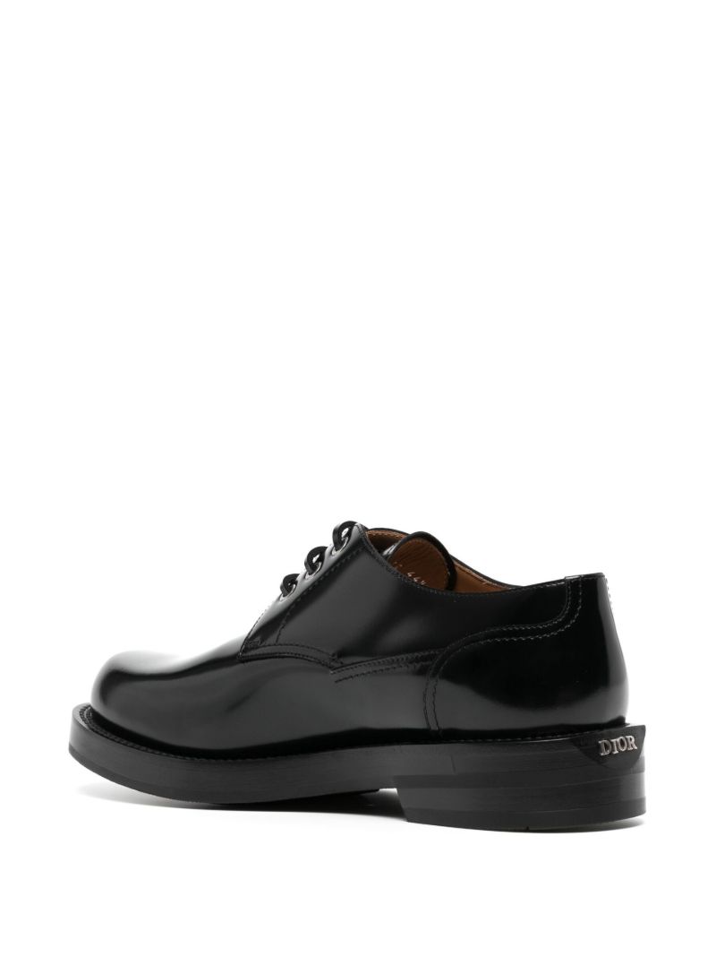 Black Leather Derby Shoes