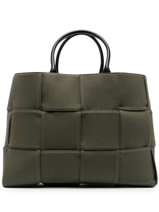 Green Military Padded Canvas Tote Bag
