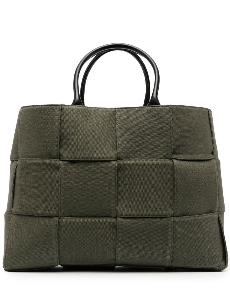 Green Military Padded Canvas Tote Bag