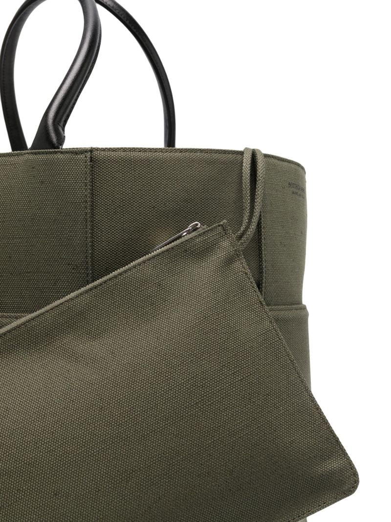 Green Military Padded Canvas Tote Bag