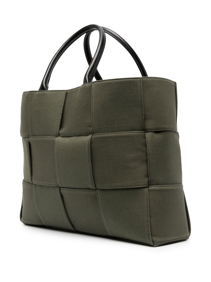 Green Military Padded Canvas Tote Bag