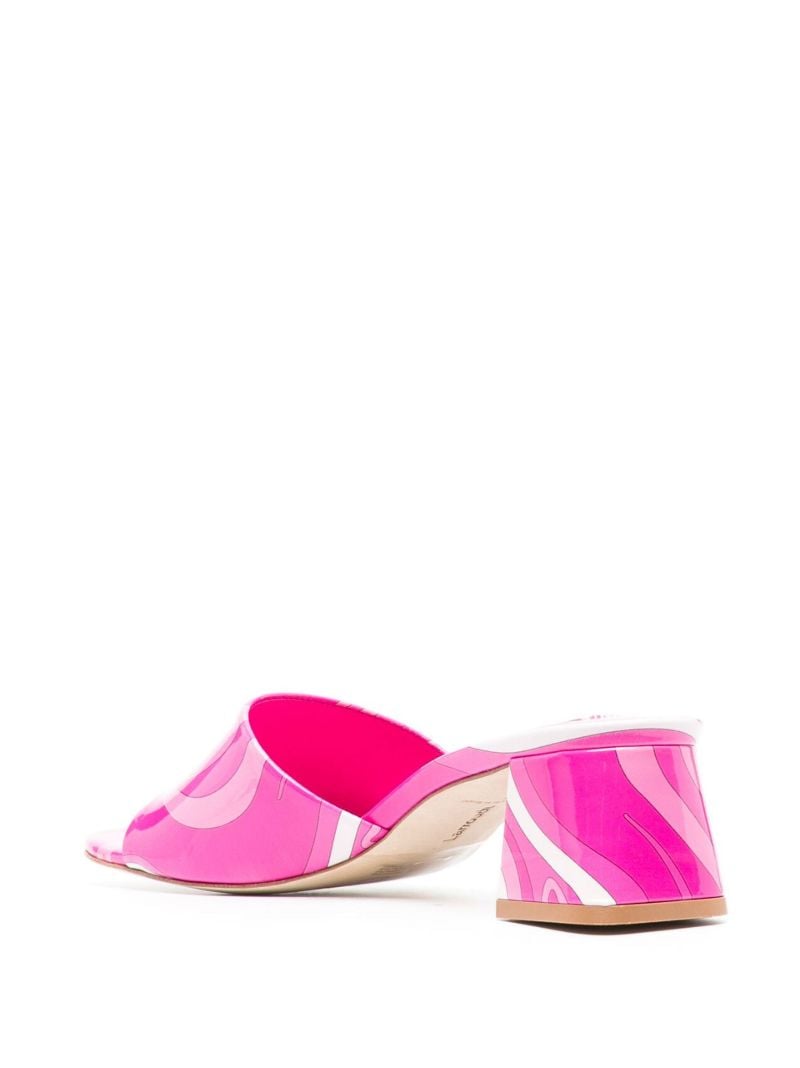 Pink Brigitte 45 Patent Leather Mules