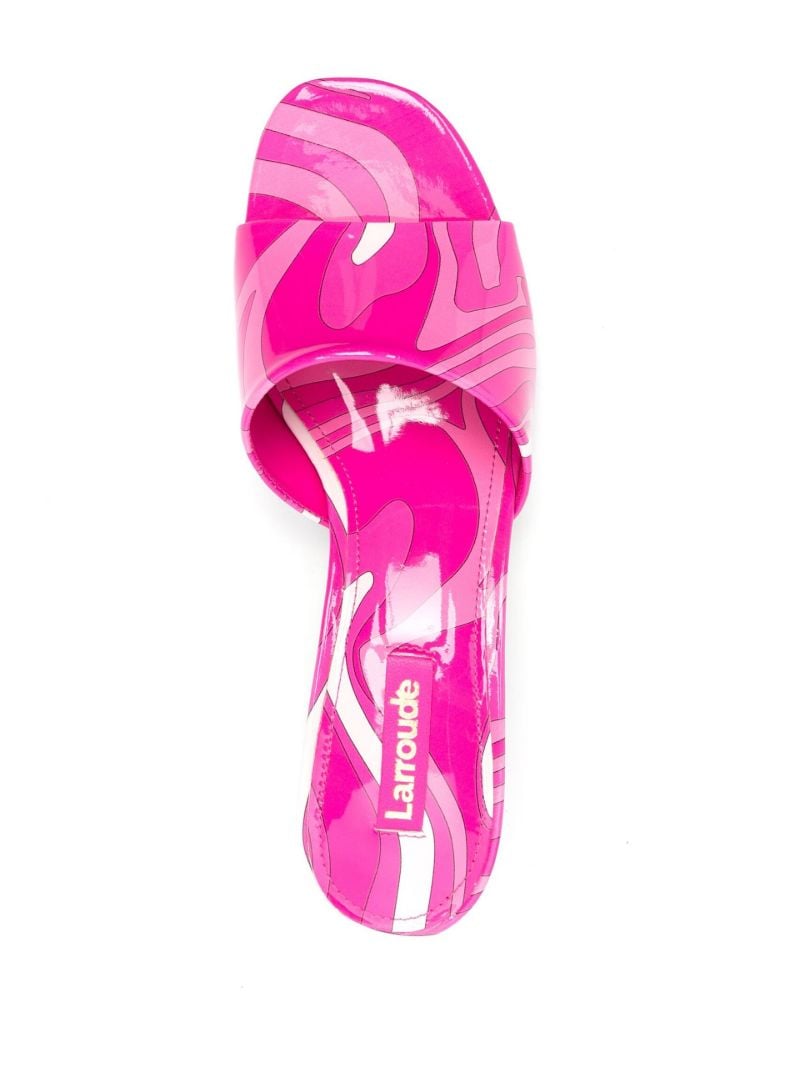 Pink Brigitte 45 Patent Leather Mules