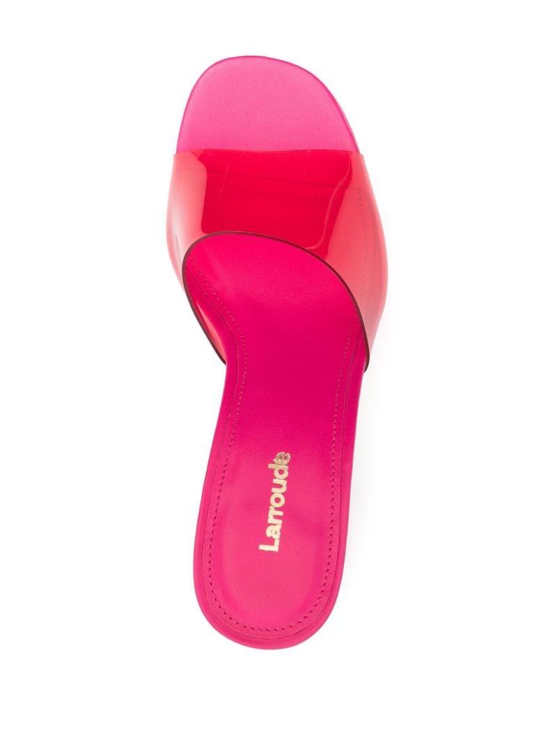 Pink Dolly 130 Platform Pvc Mules