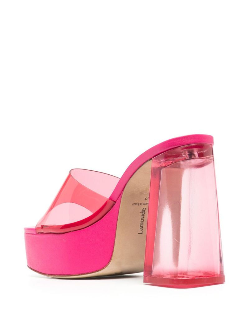 Pink Dolly 130 Platform Pvc Mules