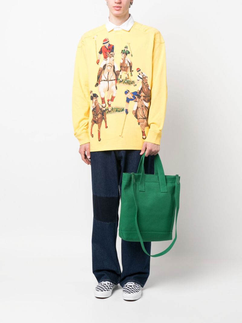Yellow Printed Rugby Shirt